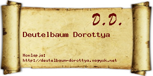 Deutelbaum Dorottya névjegykártya